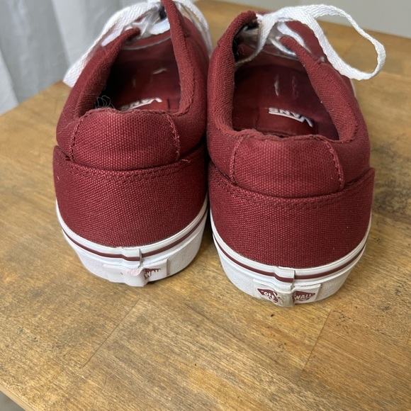 Vans Burgundy Canvas Men 7.5 Women 9 - Picture 5 of 6